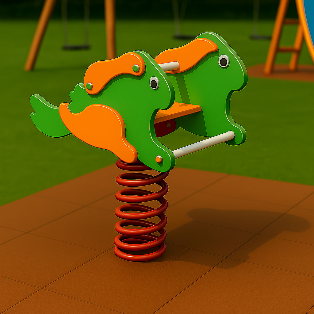 Federwipptier Frosch