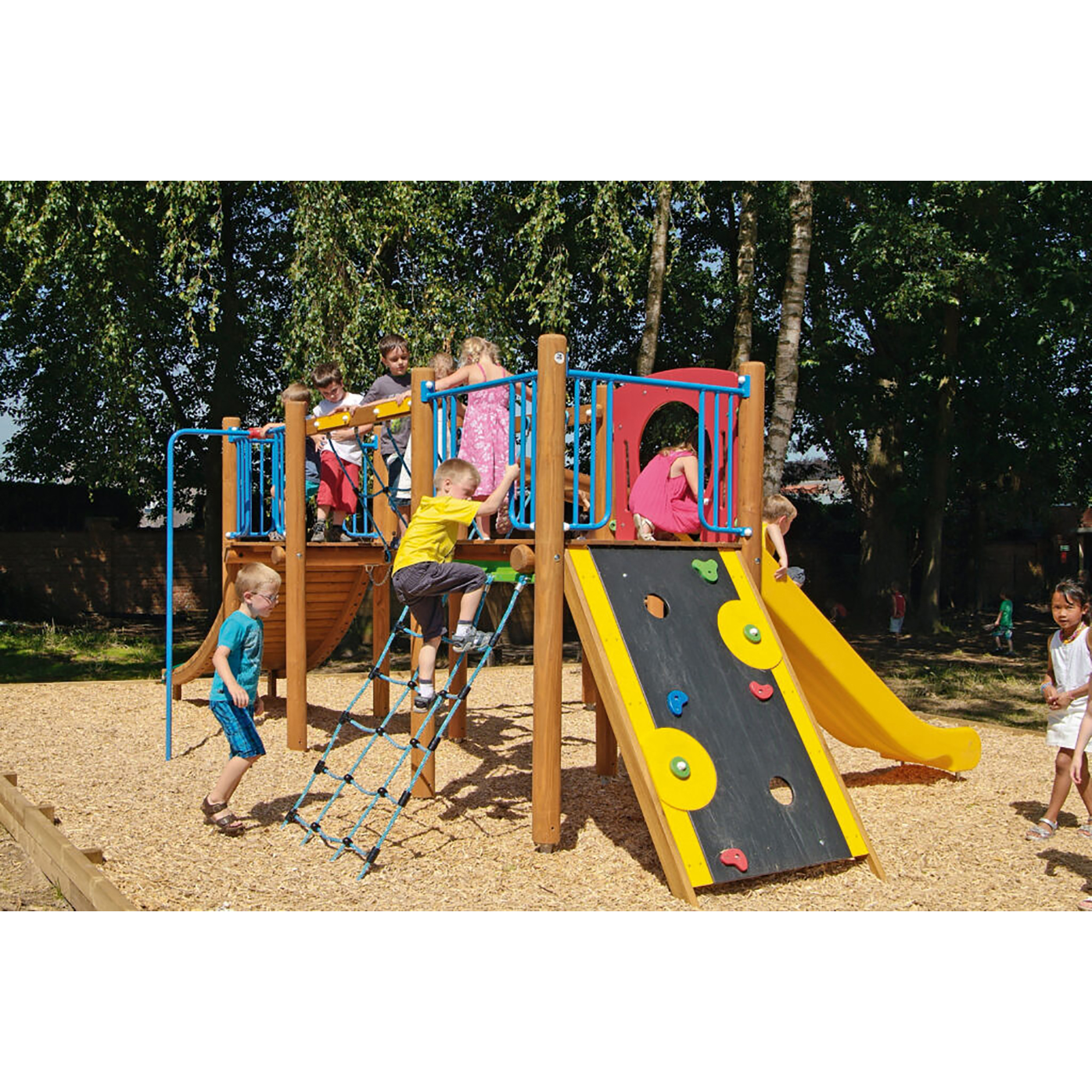 Indianerdorf Kunststoffrutsche Verbindungsnetz