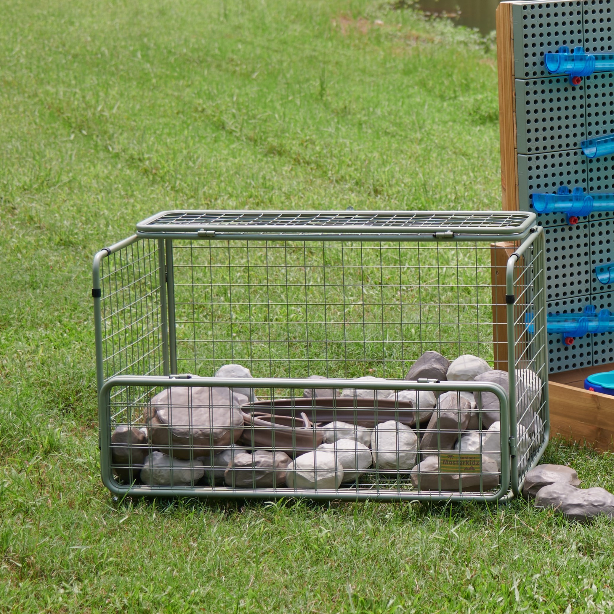 Praktischer Transportwagen in silber