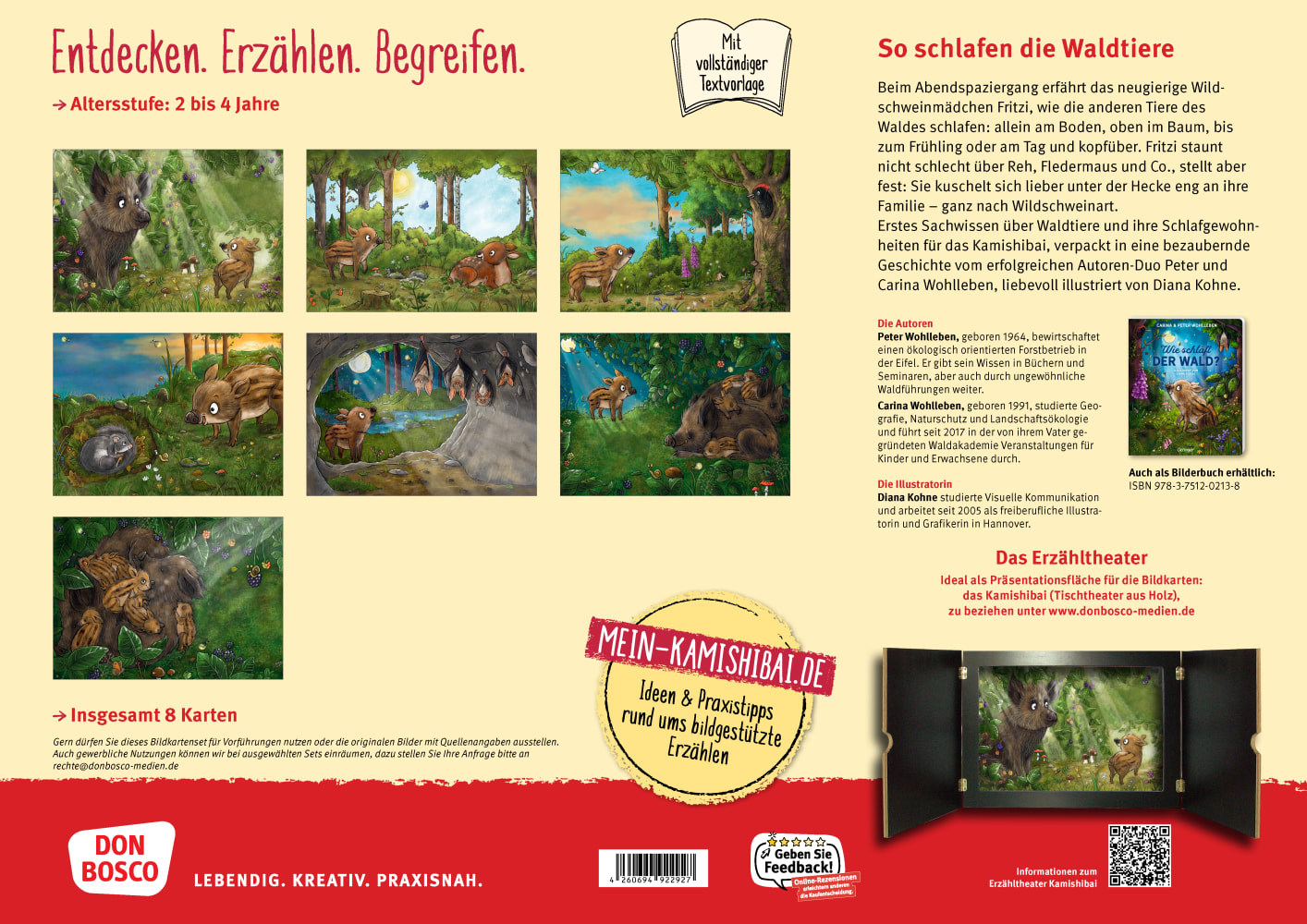 Wie schläft der Wald? Kamishibai Bildkartenset