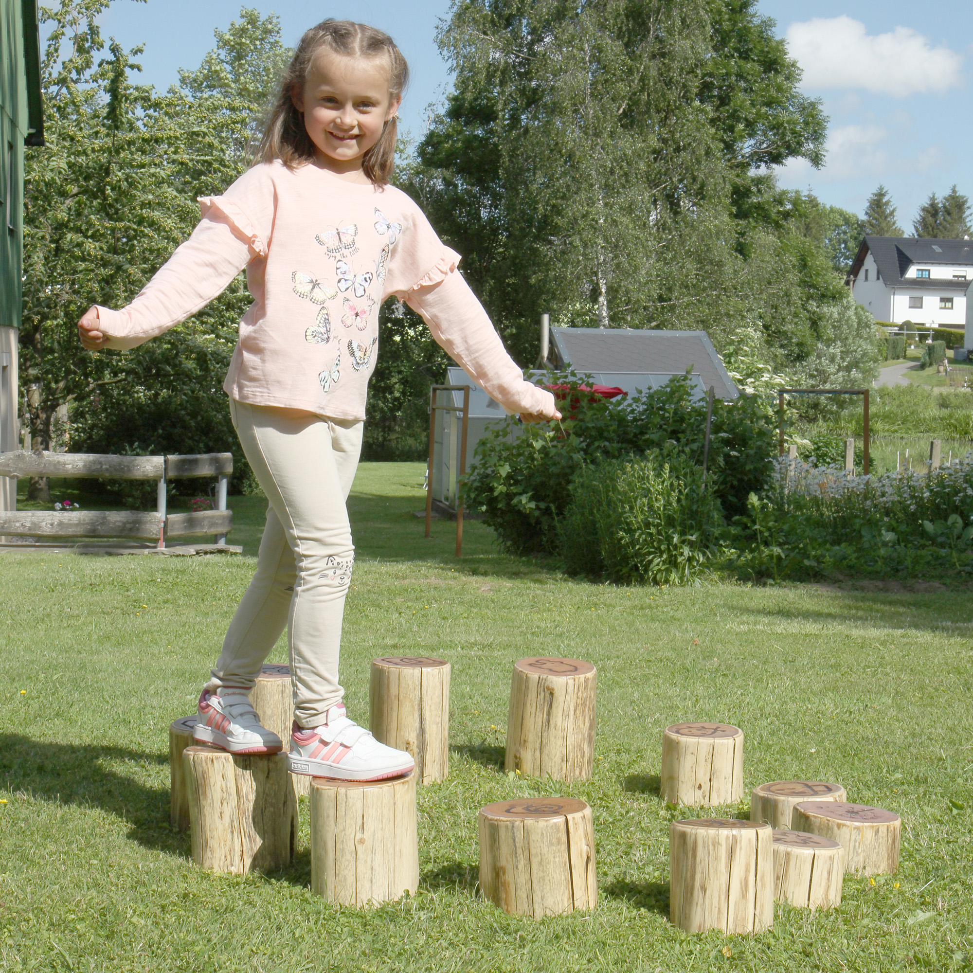 Outdoor Balancierpfad, 12-teilig