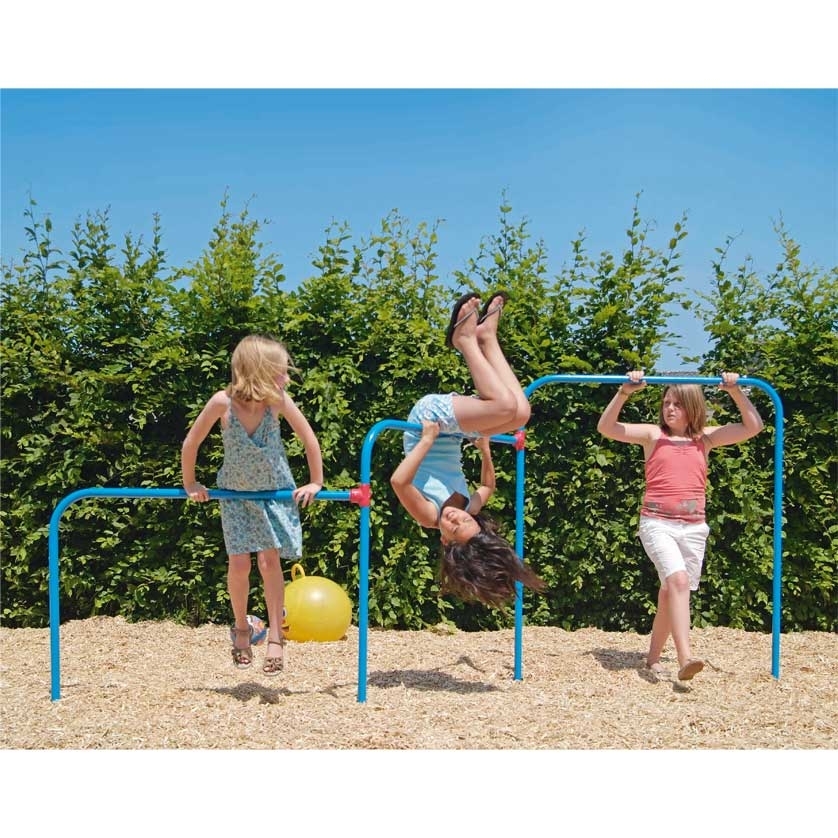 Reckstangen mit 3 Stangen, Metallgestell