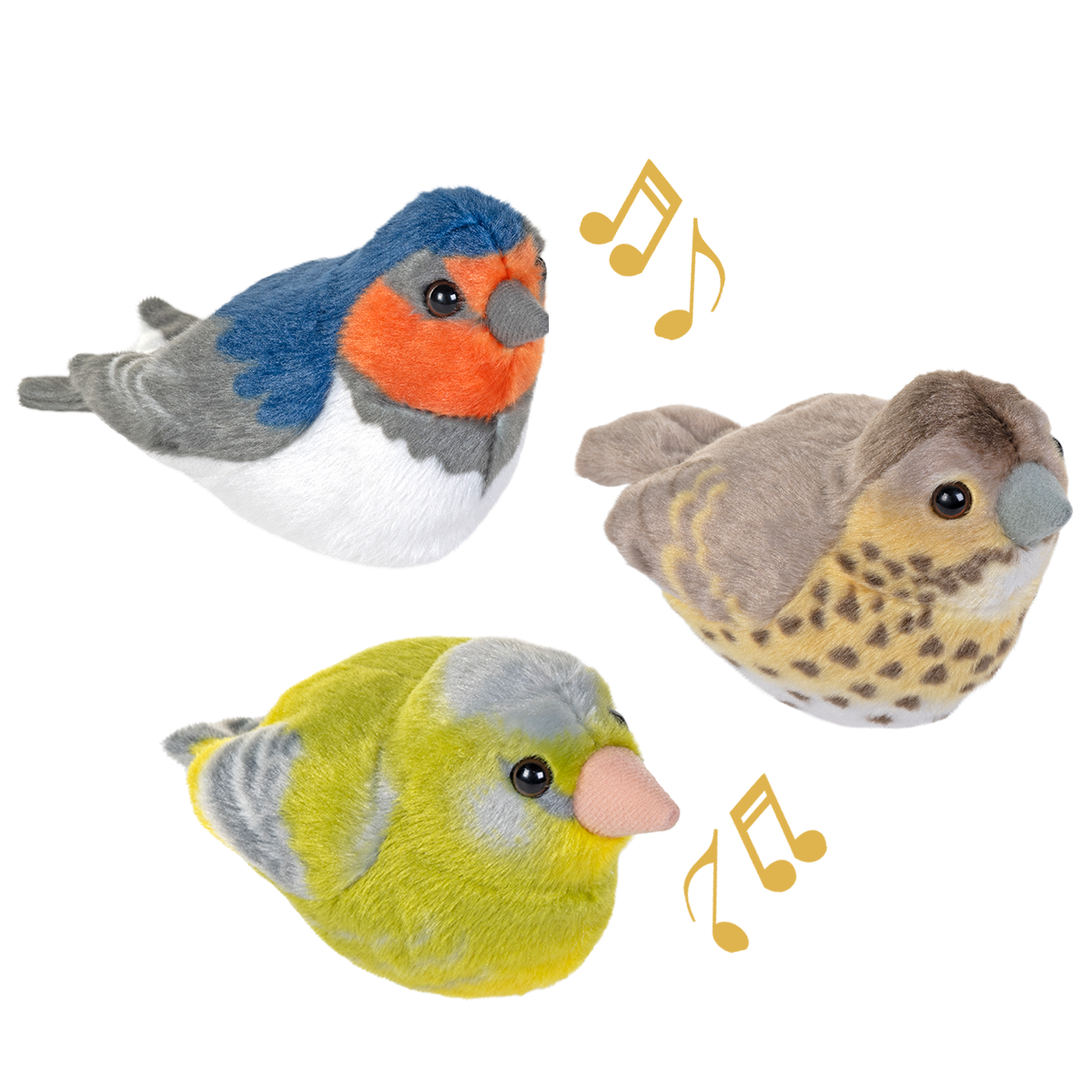 Singende Vögel 3er Set