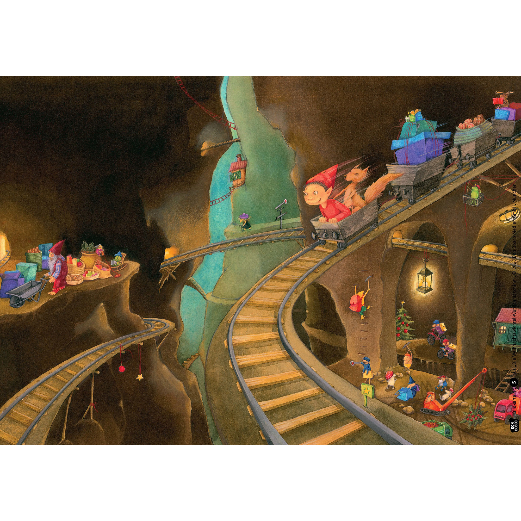 Die Weihnachtswichtel-Wunschmaschine. Kamishibai Bildkartenset