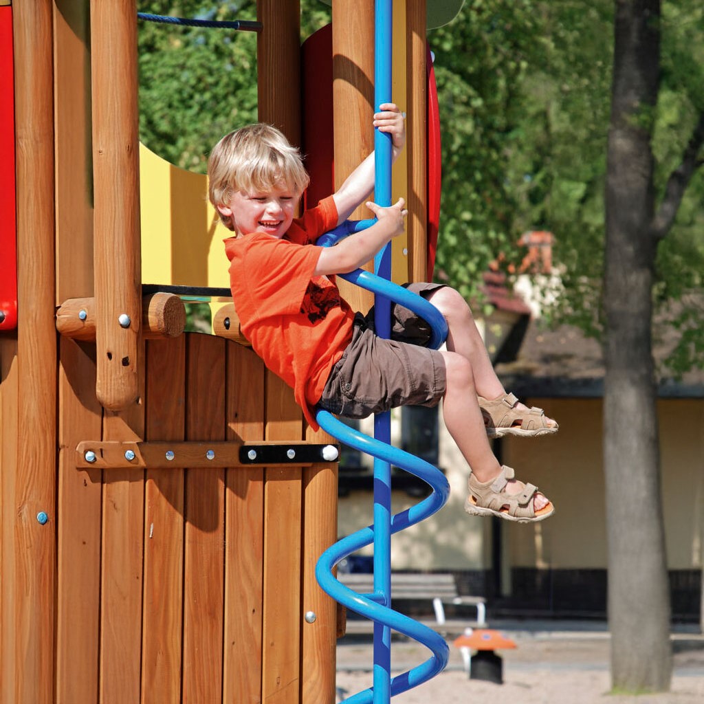 Spiralrutschstange kurz - Anbau an die Berghütte