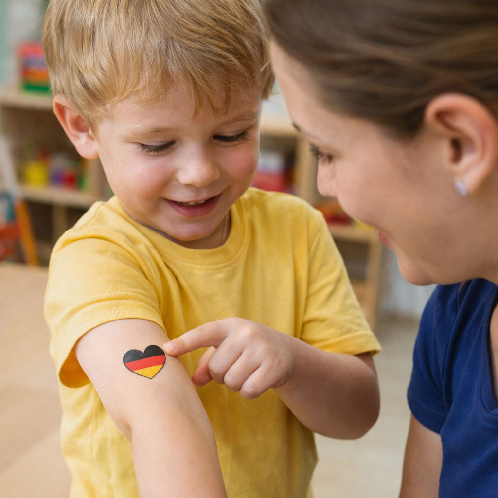 Mini-Tattoo-Set Fußball - 240 Stück im Display