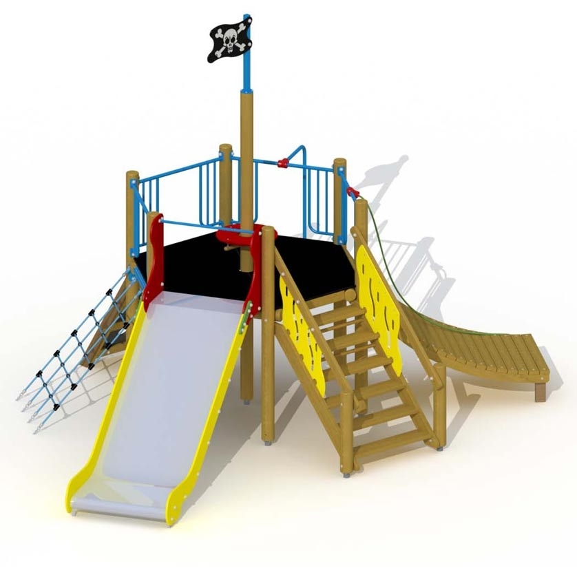 Seestern mit Edelstahlrutsche