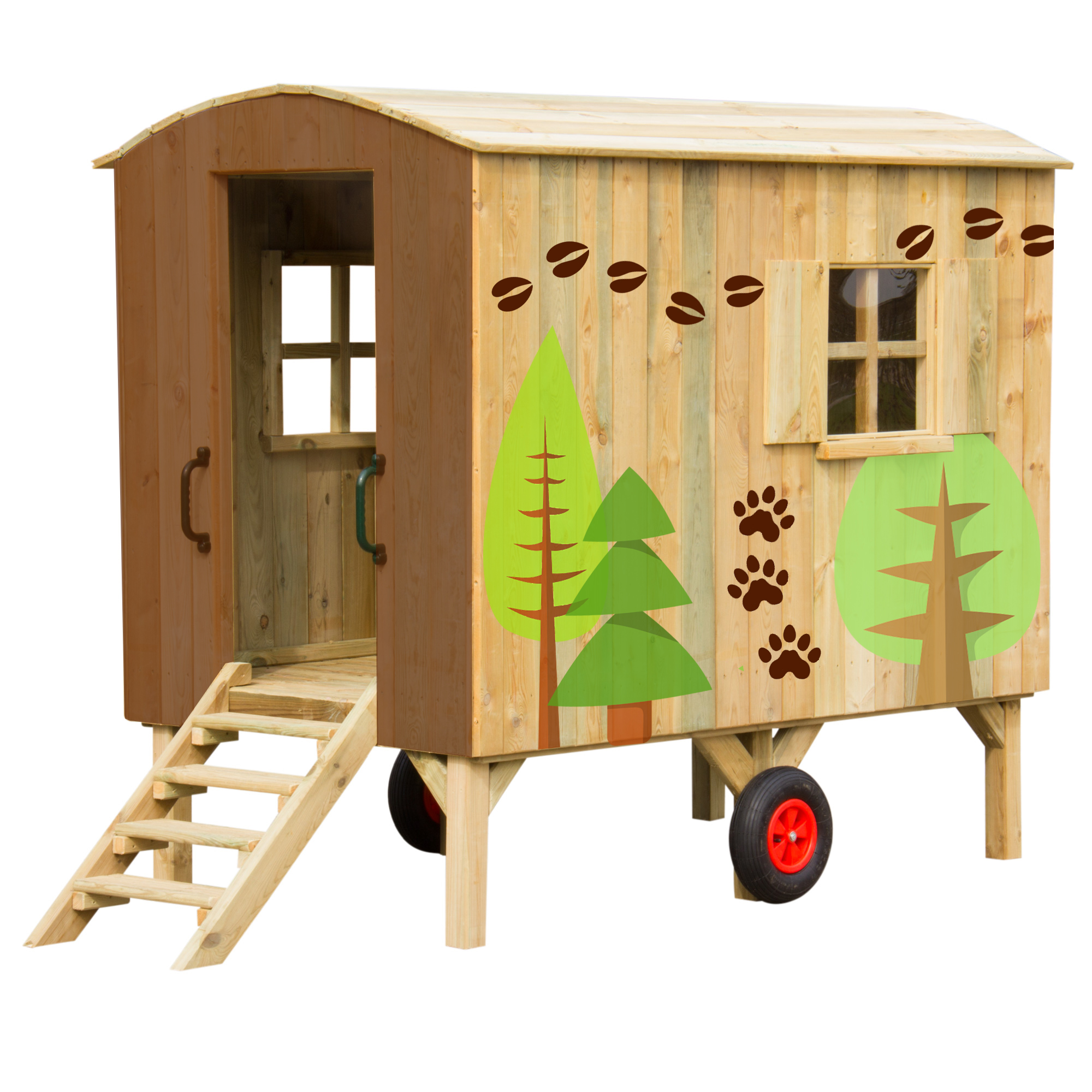 Kinderspielhaus Bauwagen