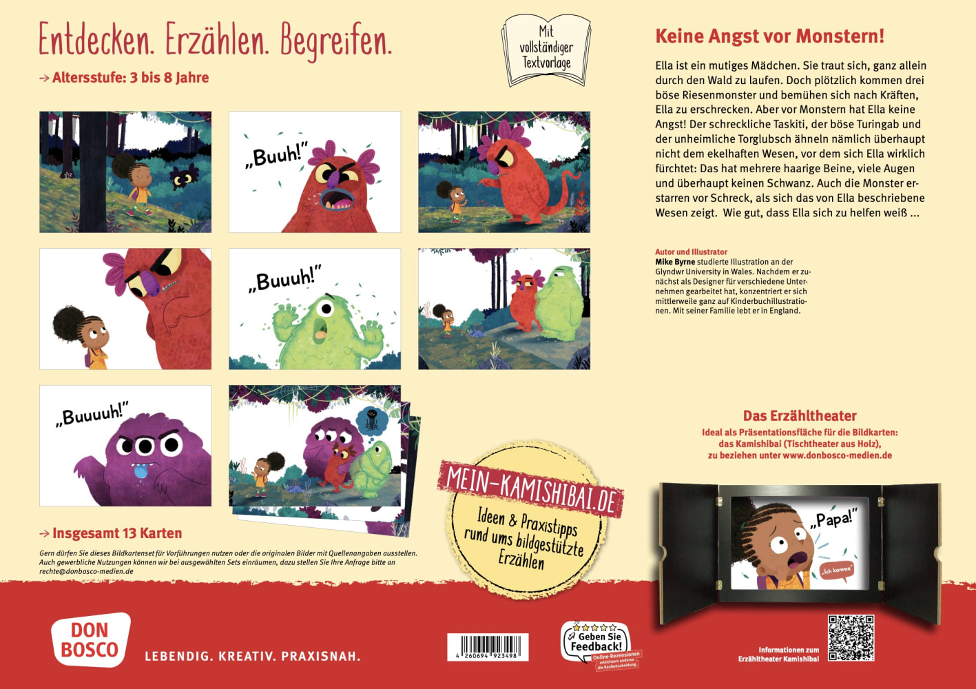 Vor Monstern hab ich keine Angst! Kamishibai Bildkartenset