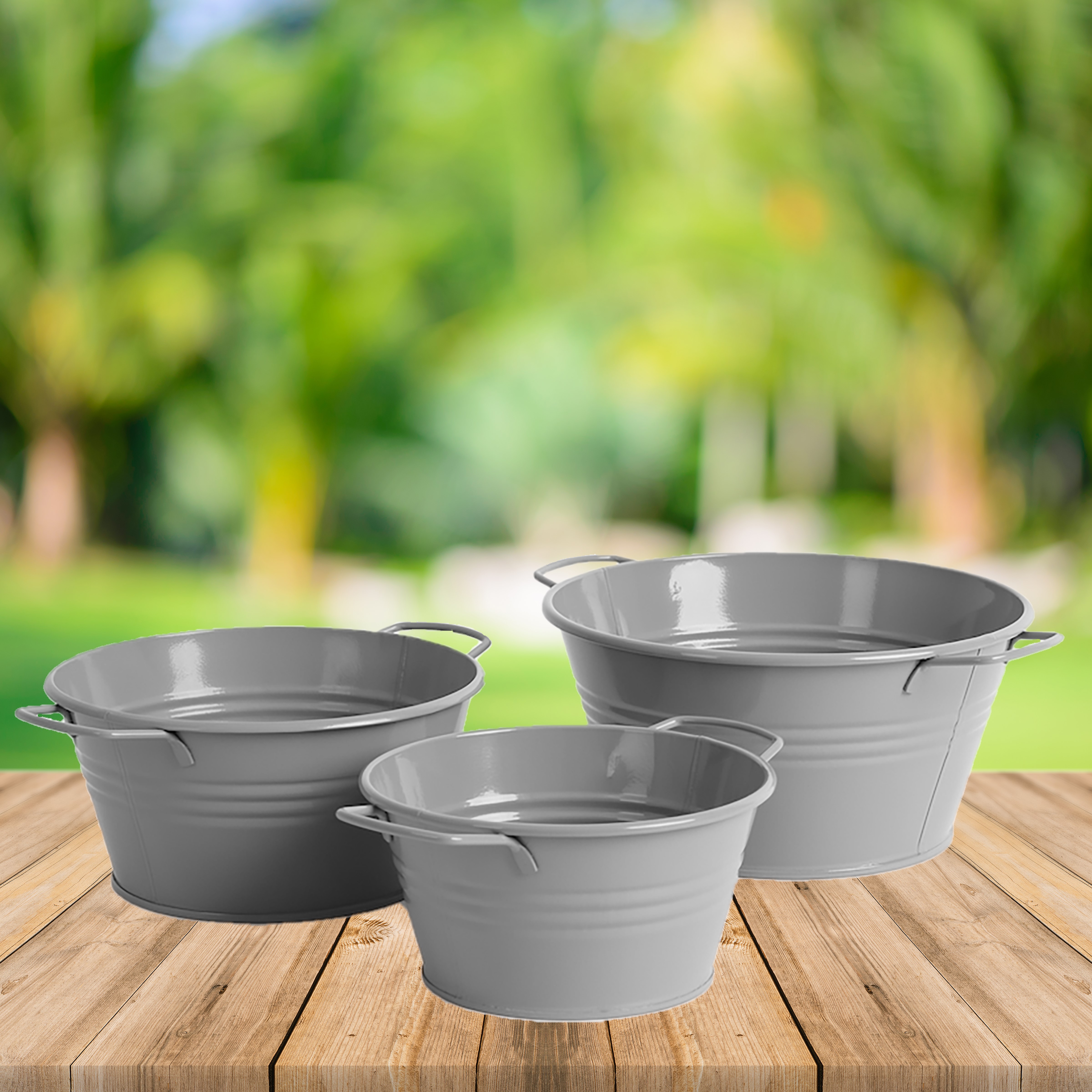 Metall Töpfe & Schüsseln 6tlg.