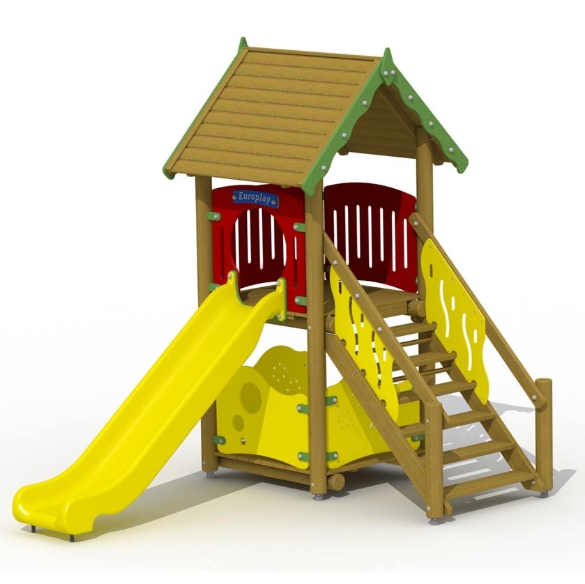 Rutschbahnhäuschen mit Kunststoffrutsche