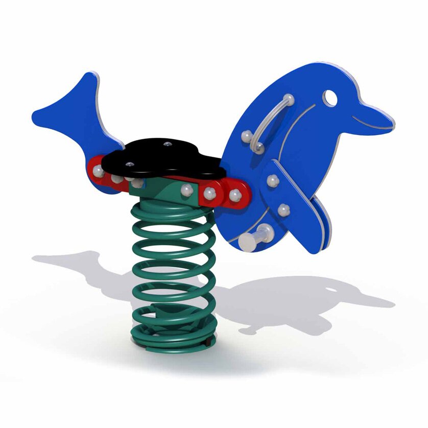 Federwipptier Delphin