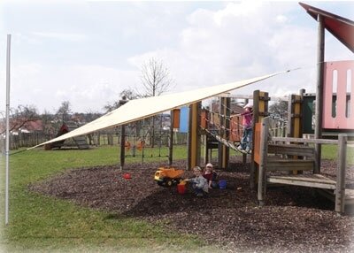 Sonnensegel 5 x 5 x 5 m dreieckig Beige