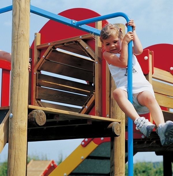 Feuerwehrstange lang zum Anbau an einen Spielturm
