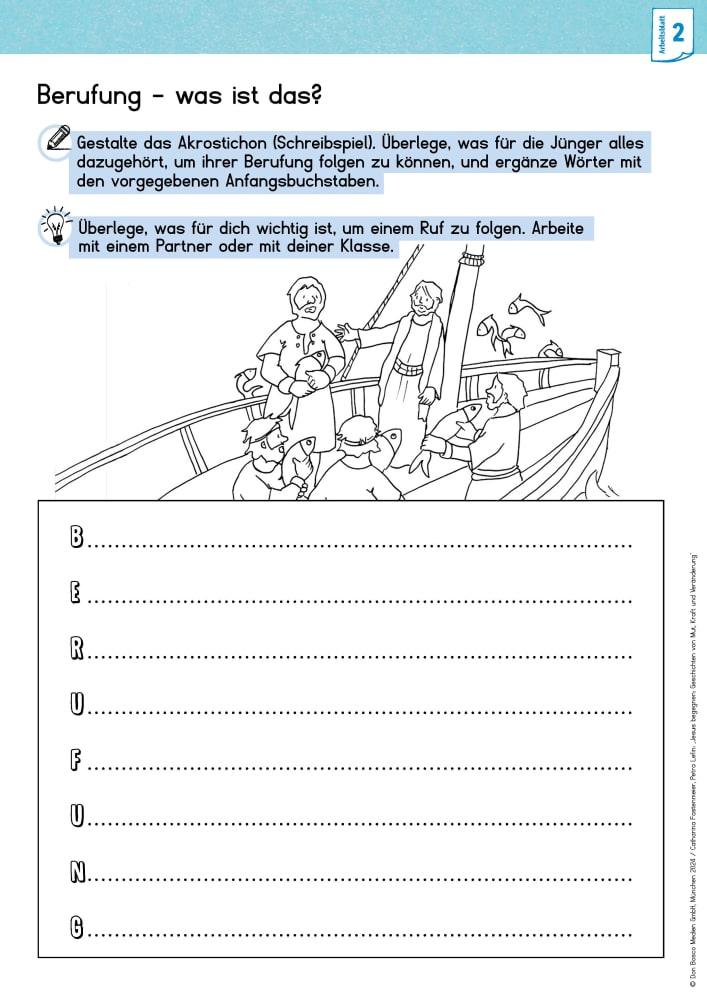 Jesus begegnen: Geschichten von Mut, Kraft und Veränderung. 3 x 5 Kinderbibel-Bildkarten. Mit Arbeitsblättern für Klasse 3 und 4. Kamishibai Bildkartenset
