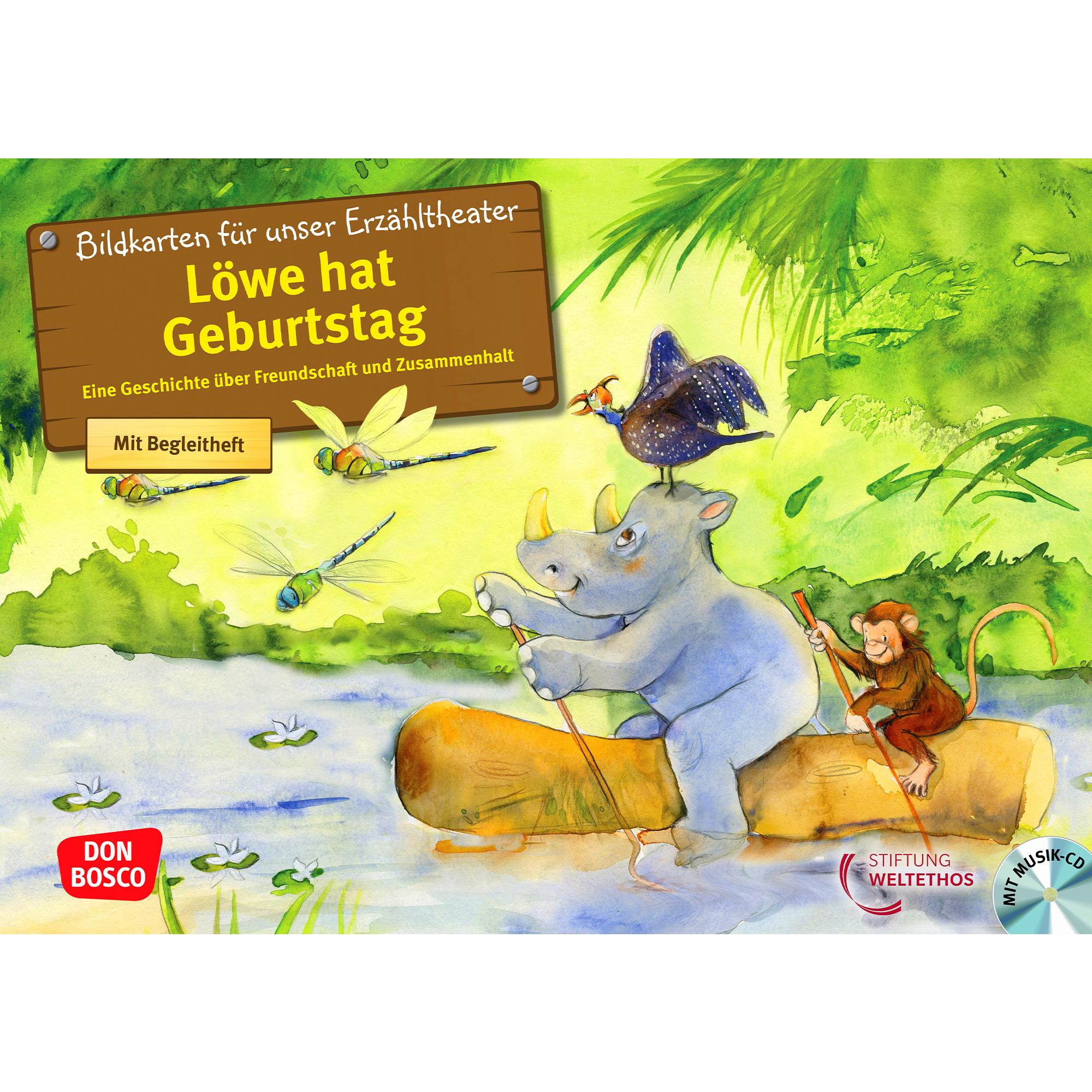 Löwe hat Geburtstag. Kamishibai Bildkartenset