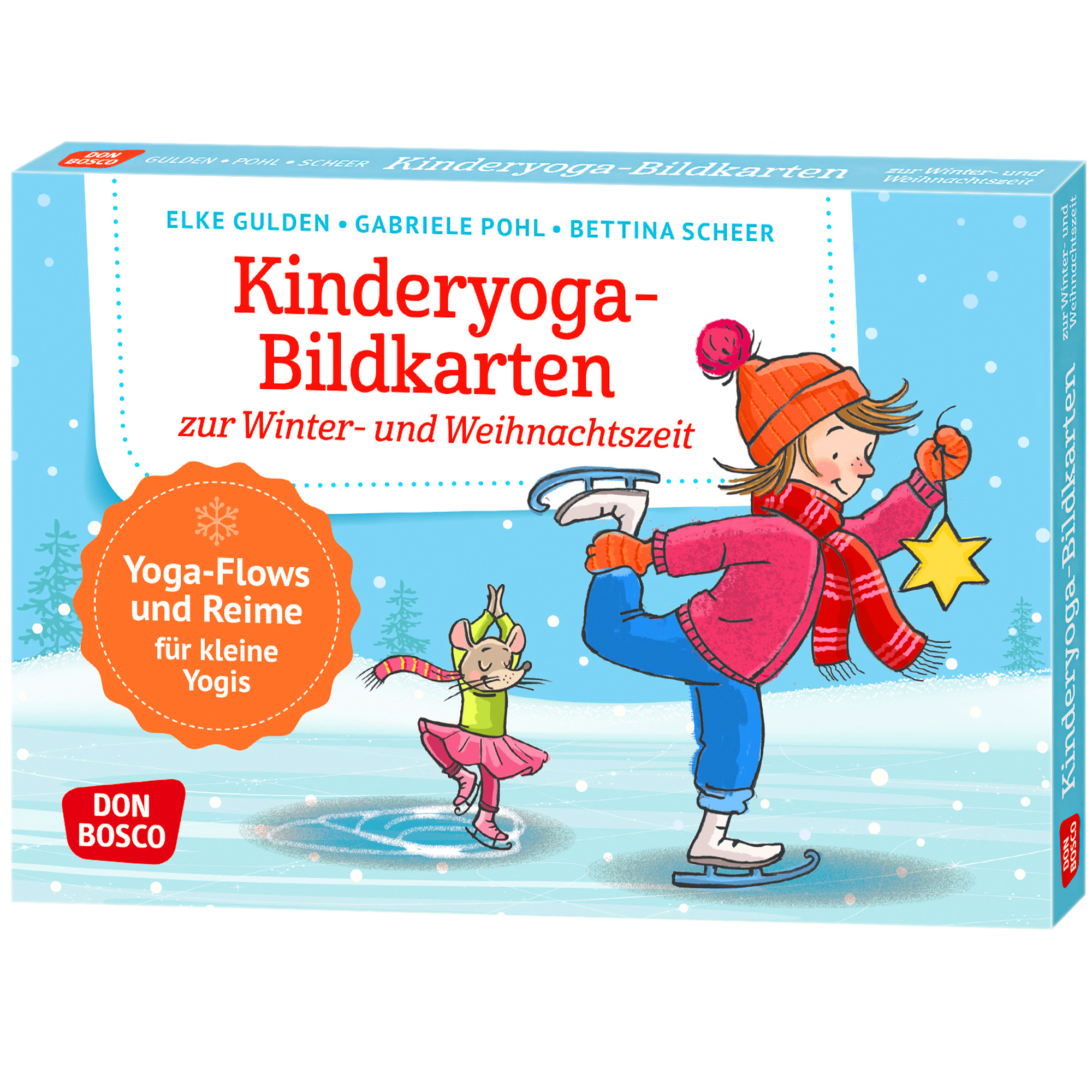 Karten-Set Kinderyoga-Bildkarten zur Winter- und Weihnachtszeit