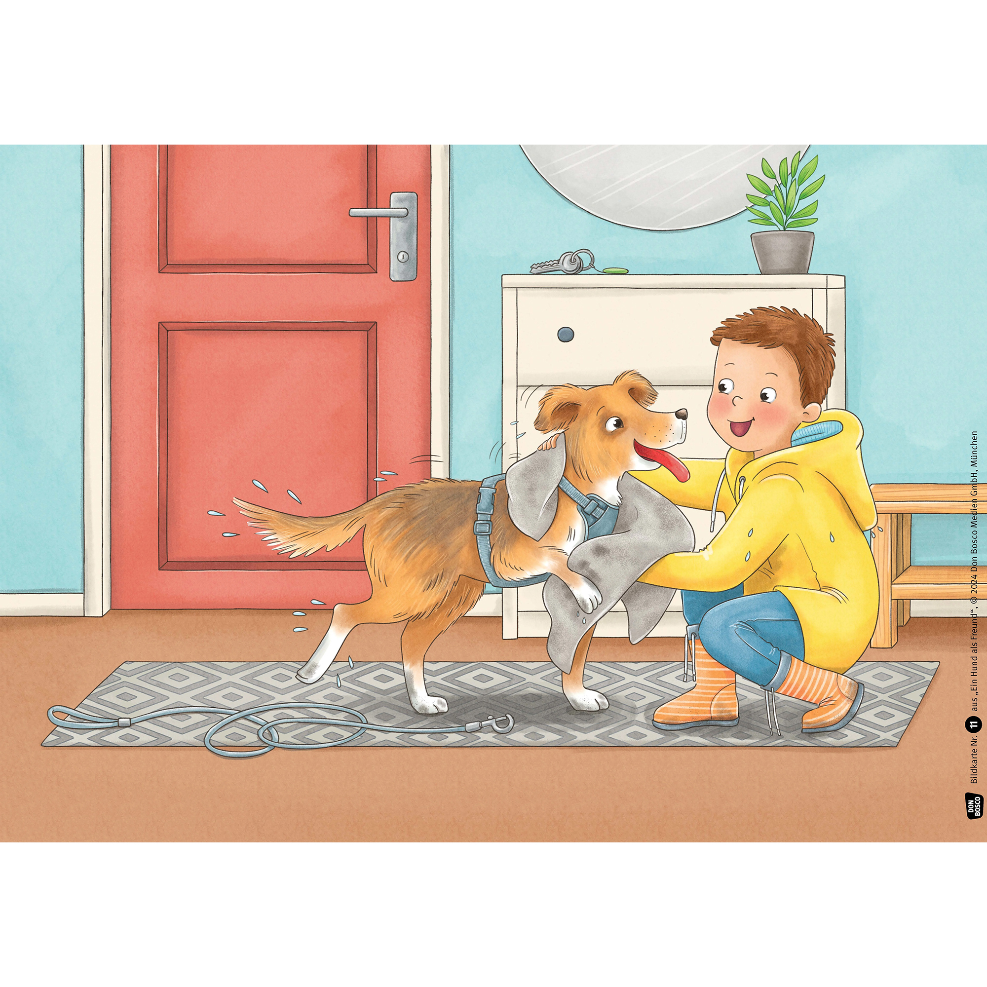 Ein Hund als Freund. Leben mit einem Haustier: viel Freude ? viele Aufgaben. Kamishibai Bildkartenset