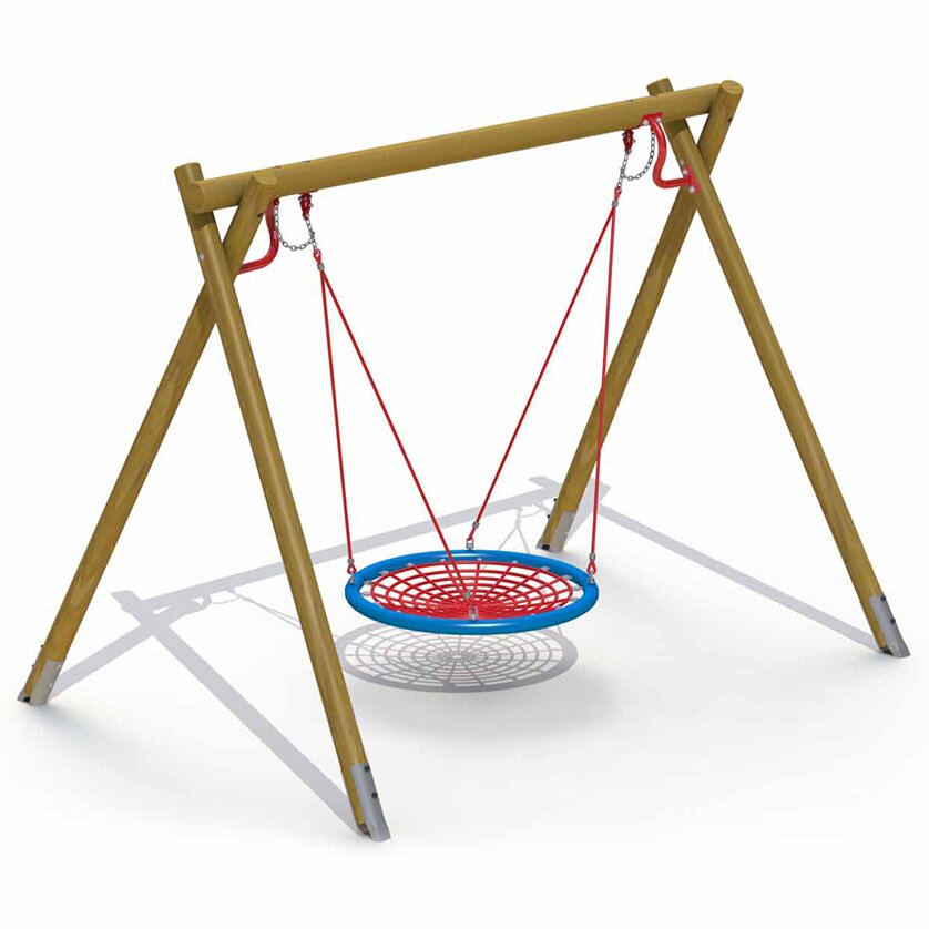 Nestschaukel mit Holzgestell aus Lärche