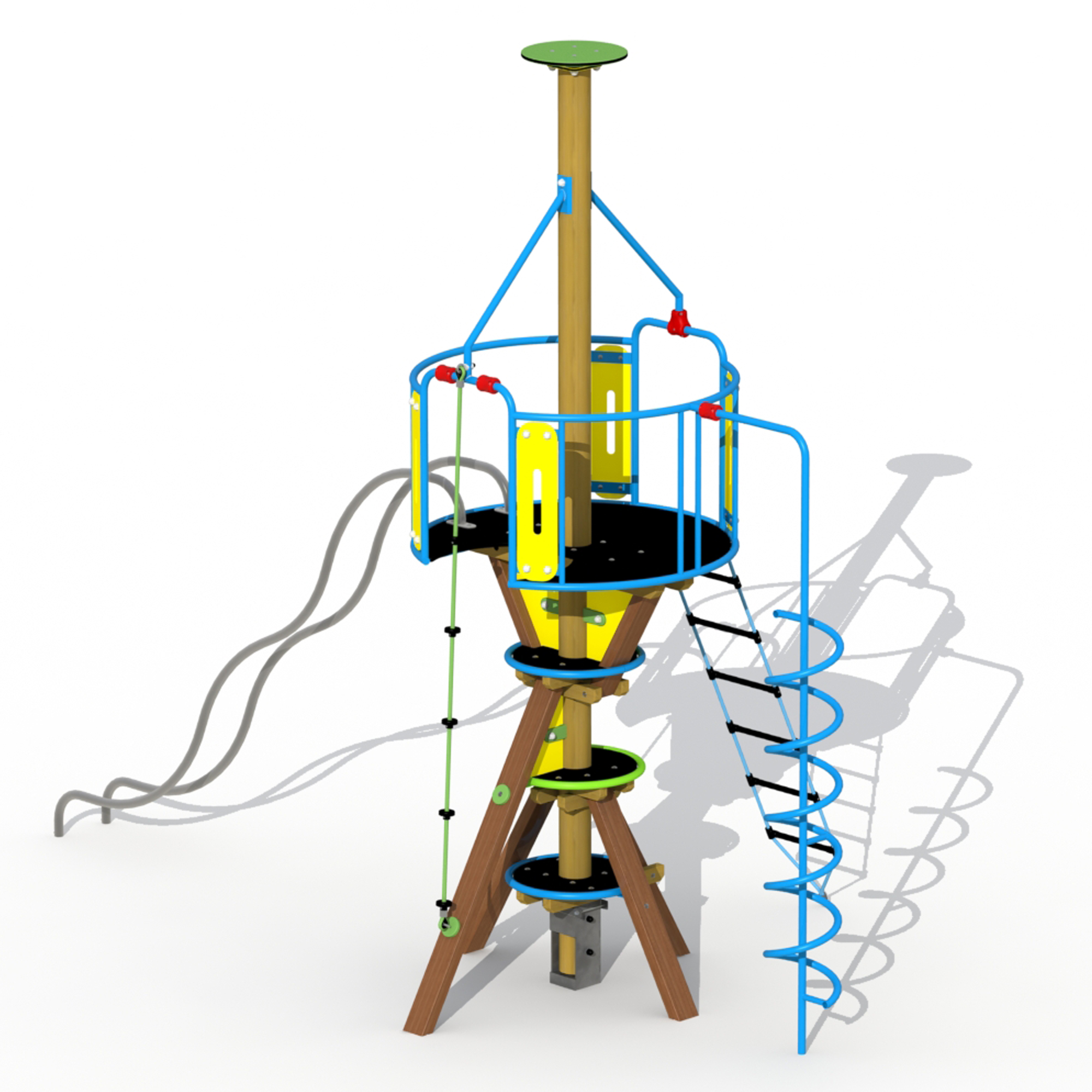 Klettergerüst Raumfähre Mit Rutschstangen