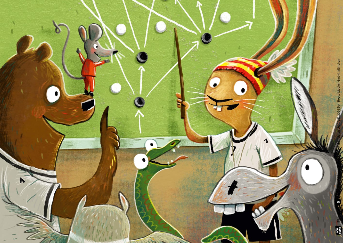 Hase Hibiskus und die Fußball-Waldmeisterschaft. Kamishibai Bildkartenset