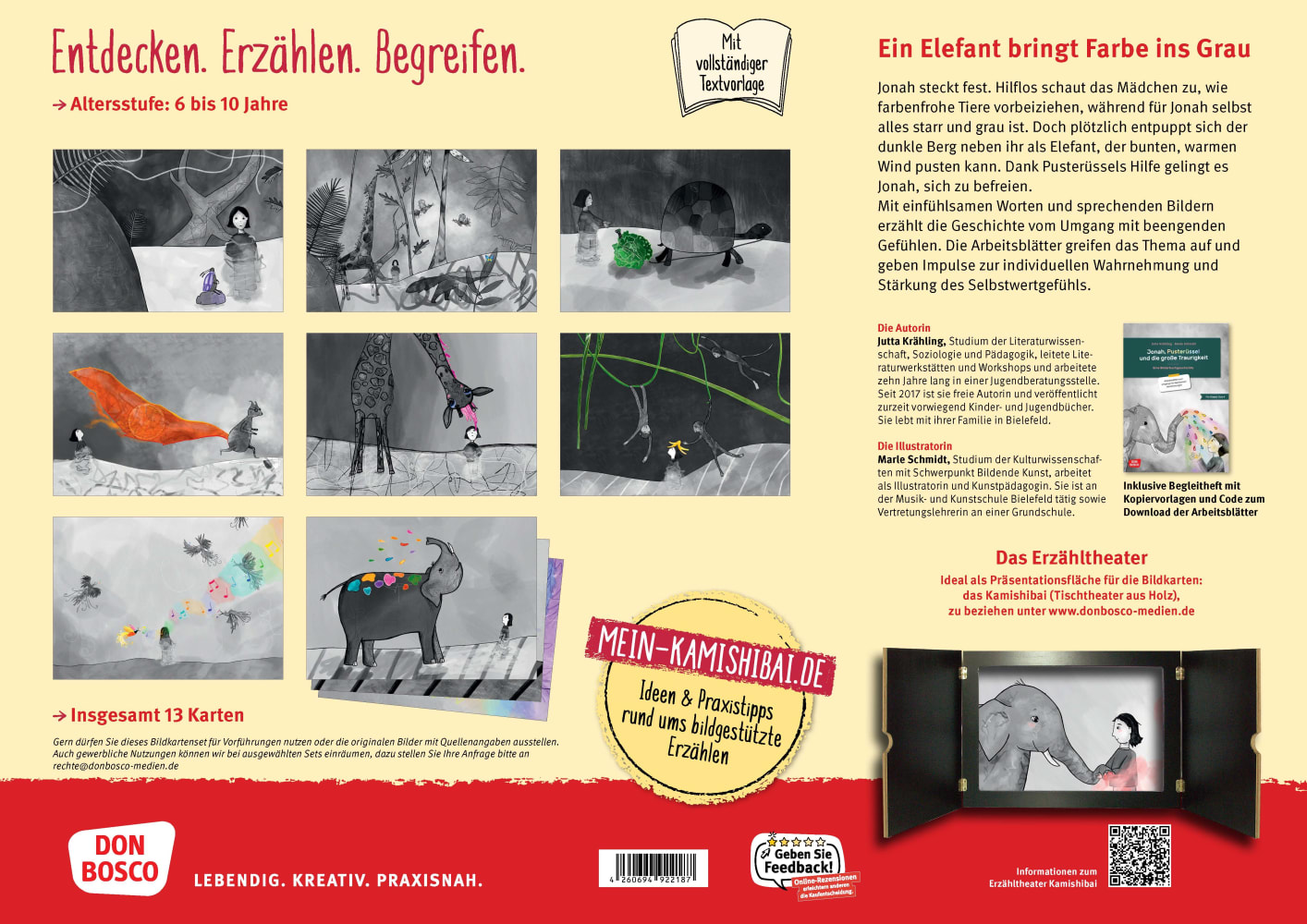 Jonah, Pusterüssel und die große Traurigkeit. Kamishibai Bildkartenset