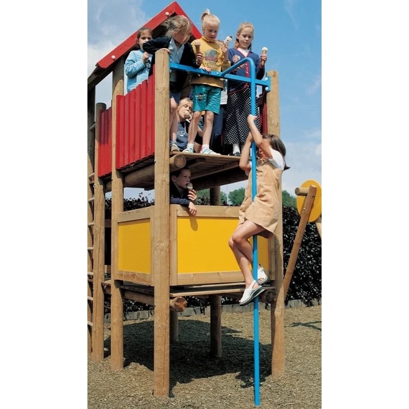 Feuerwehrstange lang zum Anbau an einen Spielturm