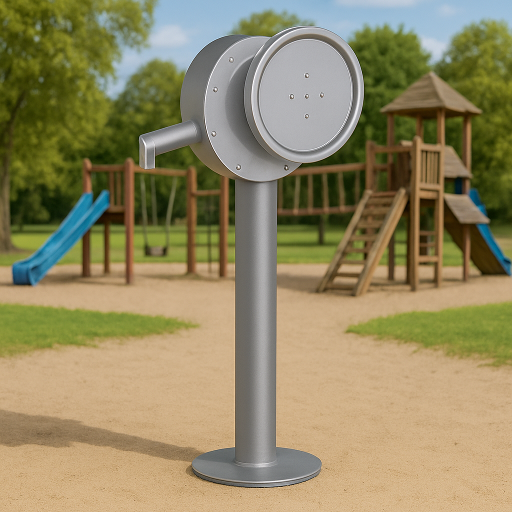 Wasserpumpe mit Kurbel aus Edelstahl mit Hygienespülung