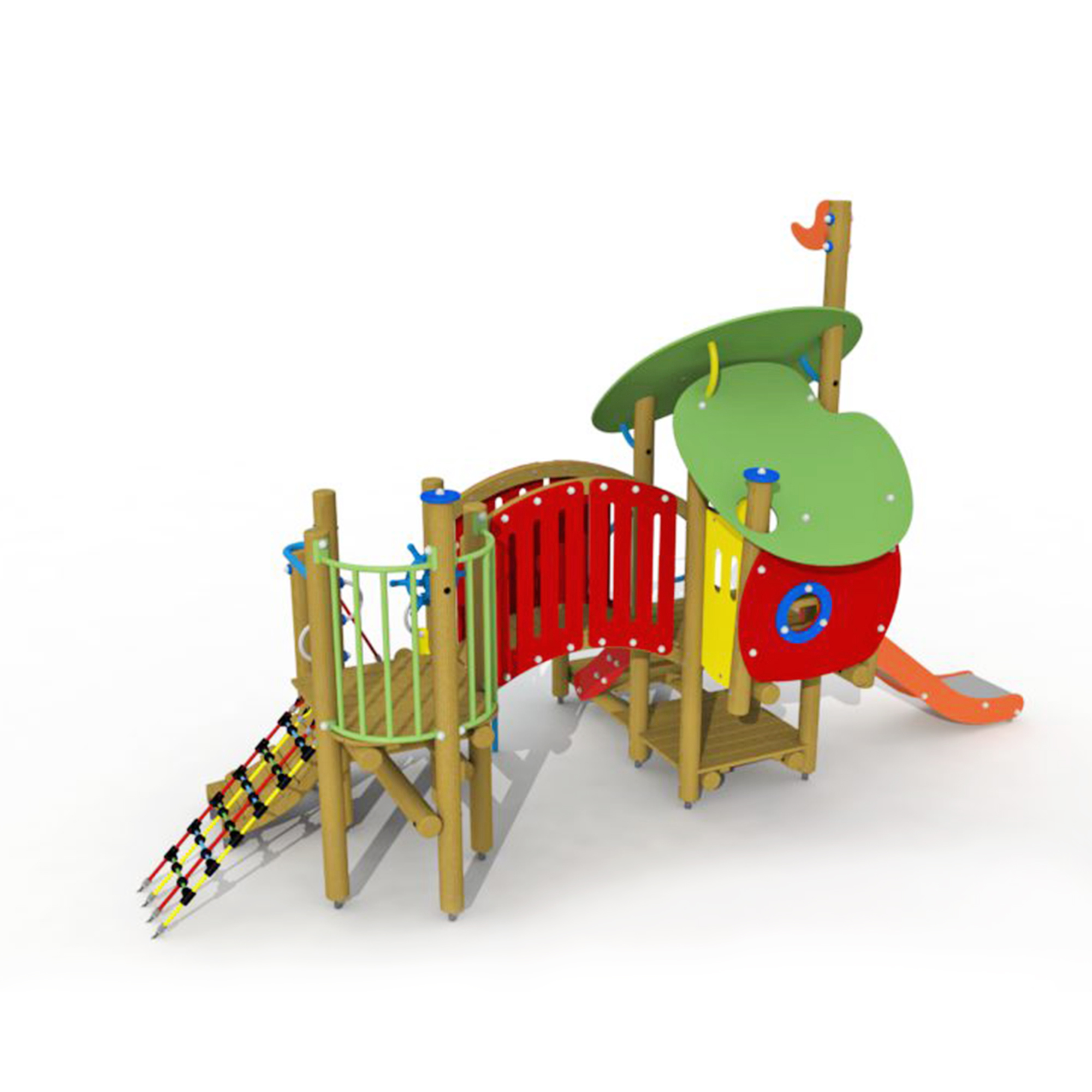 Die schöne u. d. Biest m. Edelstahlrutsche/Brücke