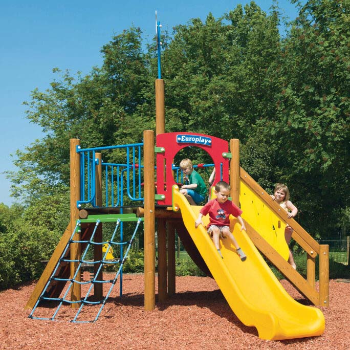 Seestern mit Kunststoffrutsche