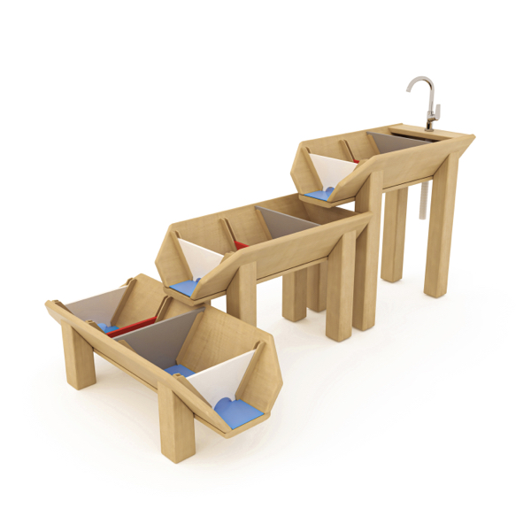 Wasser-Matsch-Anlage Staudamm