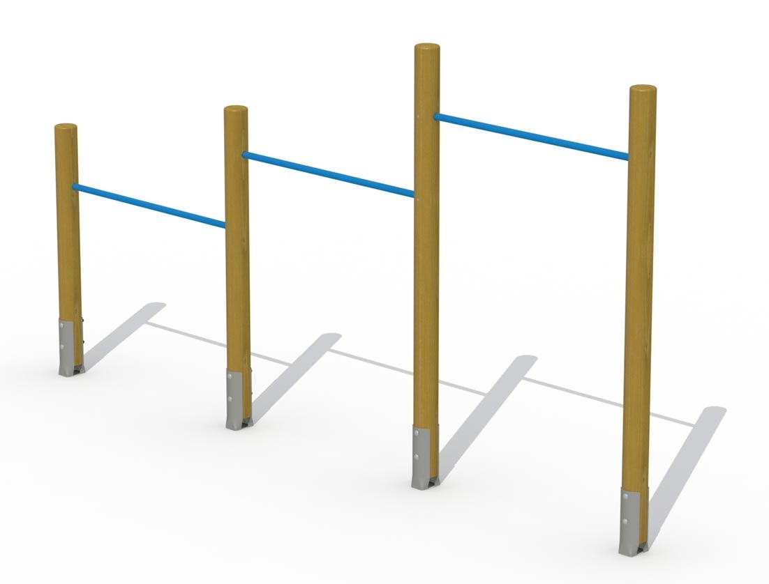 Reckstangen 3 Elemente 1,85 / 1,45 / 1,06 m