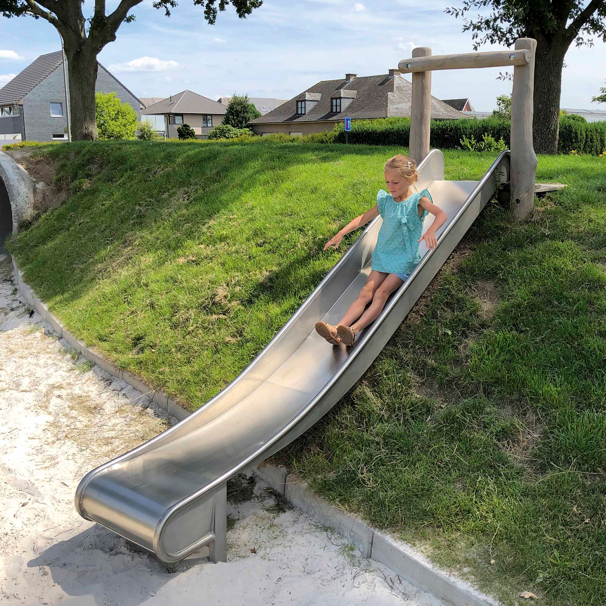 Robinie Plattform und Rutschbahn (Länge Rutsche 3,65 m)