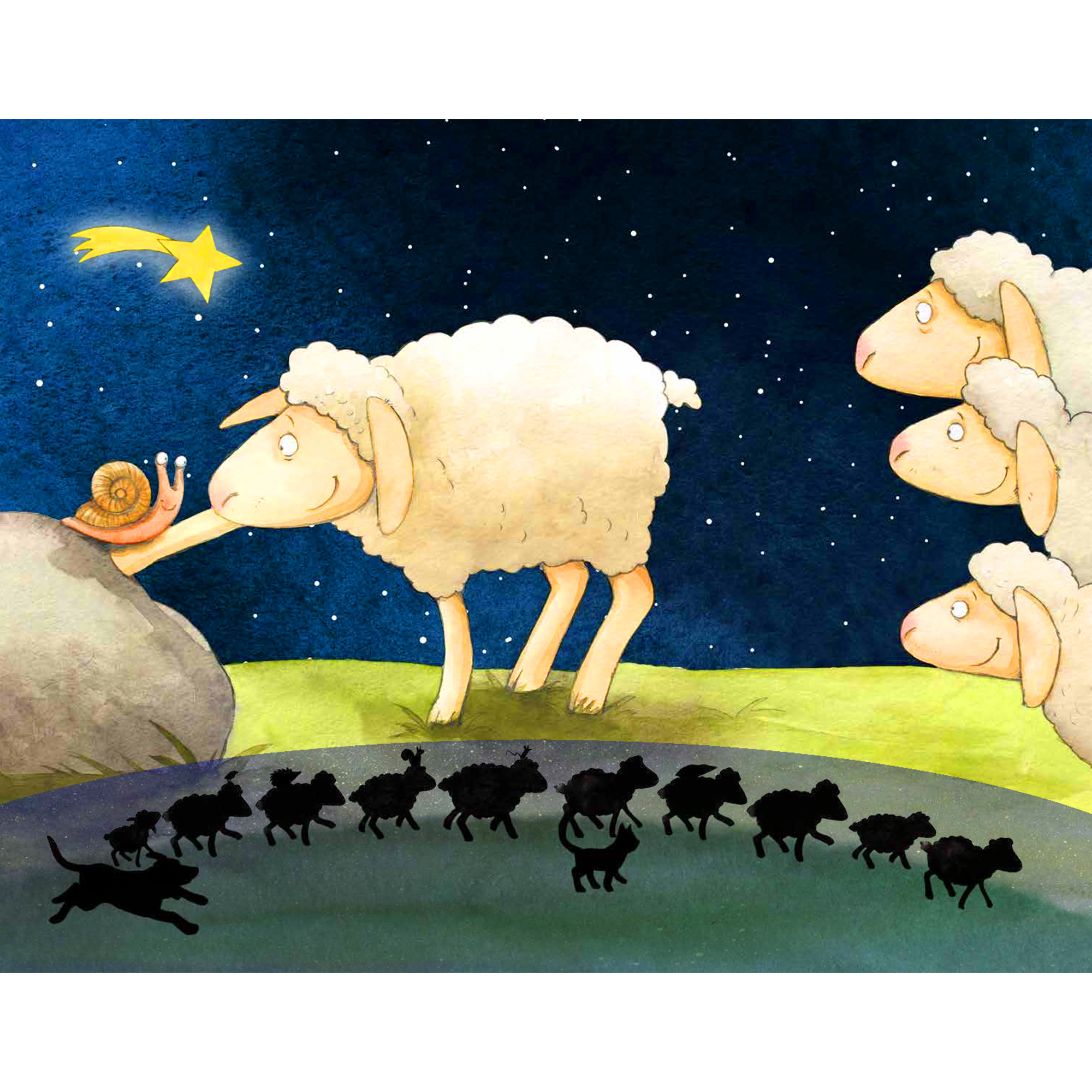 Alle Tiere nah und fern wollen gern zum Weihnachtsstern. Adventskalender