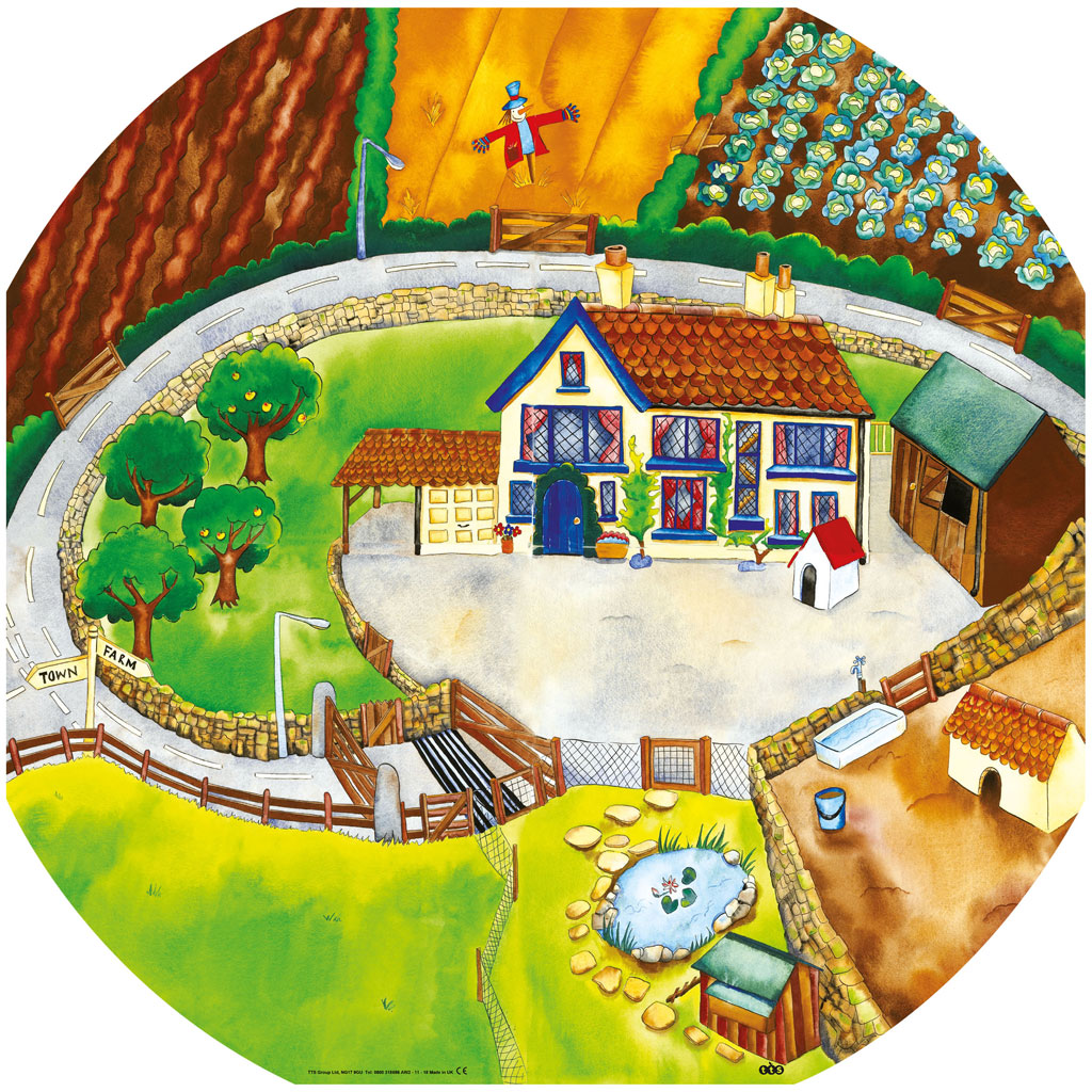 Entdecker- u. Experimentier-Tisch / Bauernhof Einlegematte