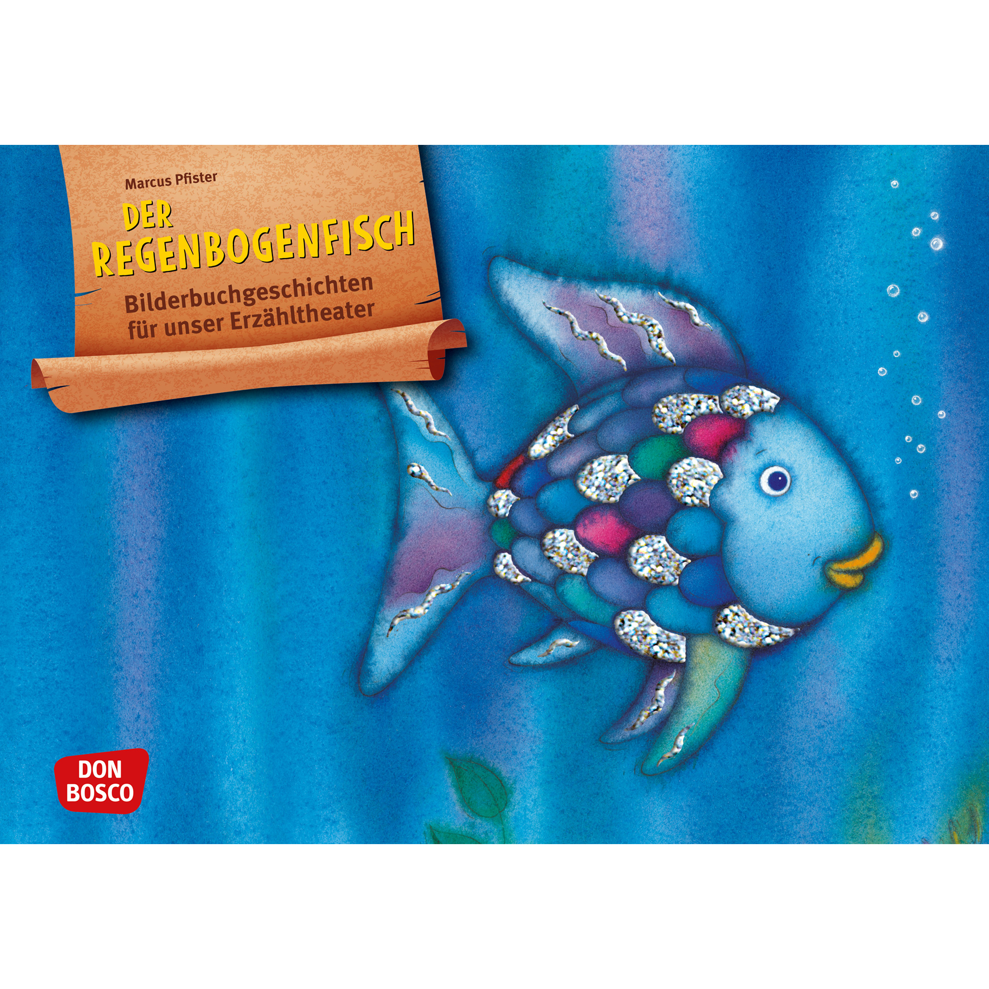 Der Regenbogenfisch, m. schillernden Schuppen. Kamishibai Bildkartenset