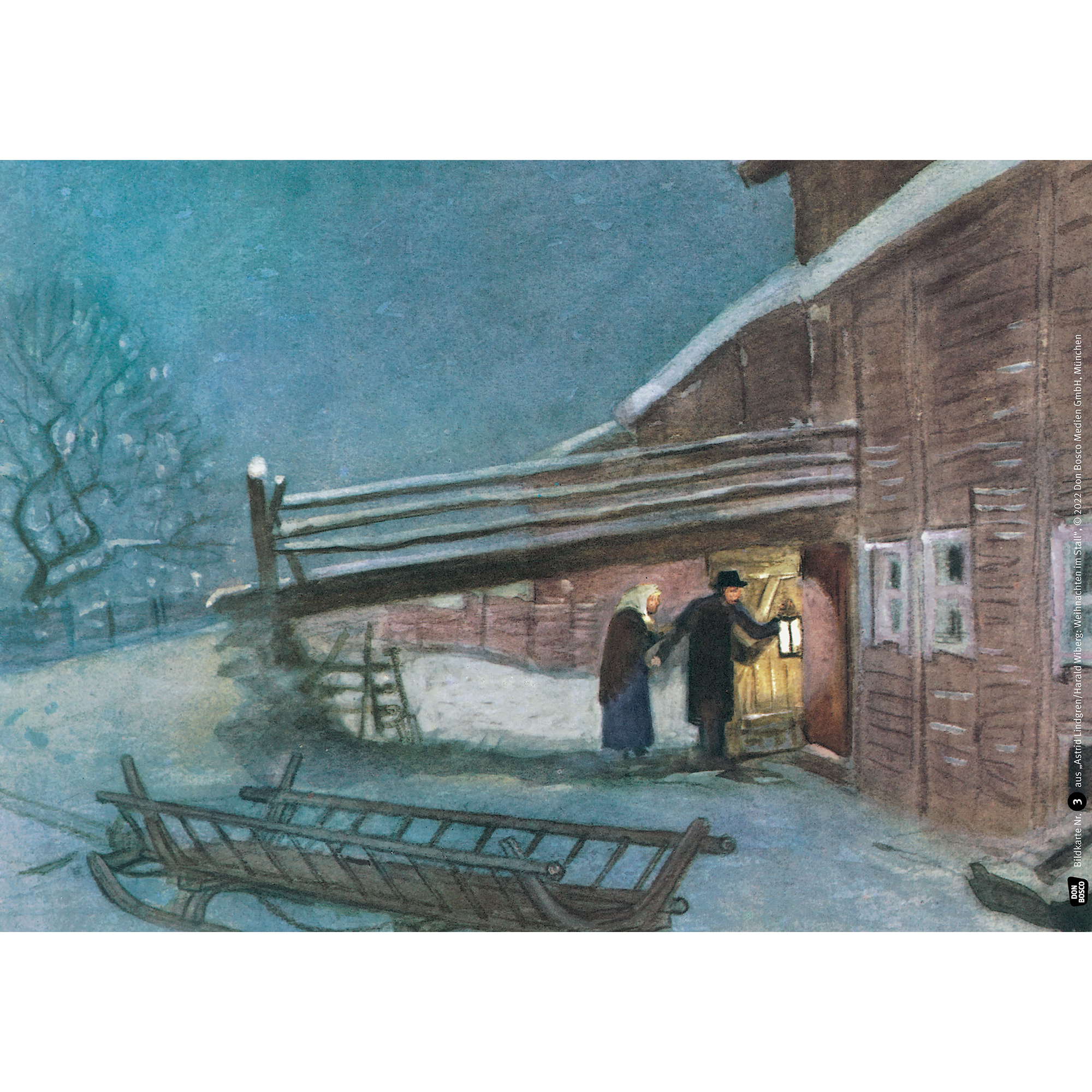 Weihnachten im Stall. Kamishibai Bildkartenset