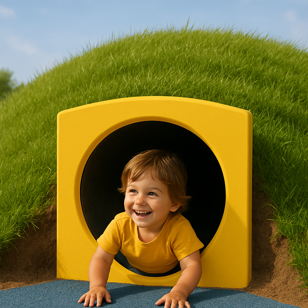 Anschlusspaneel für Röhrenrutschen und Kriechtunnel Rot