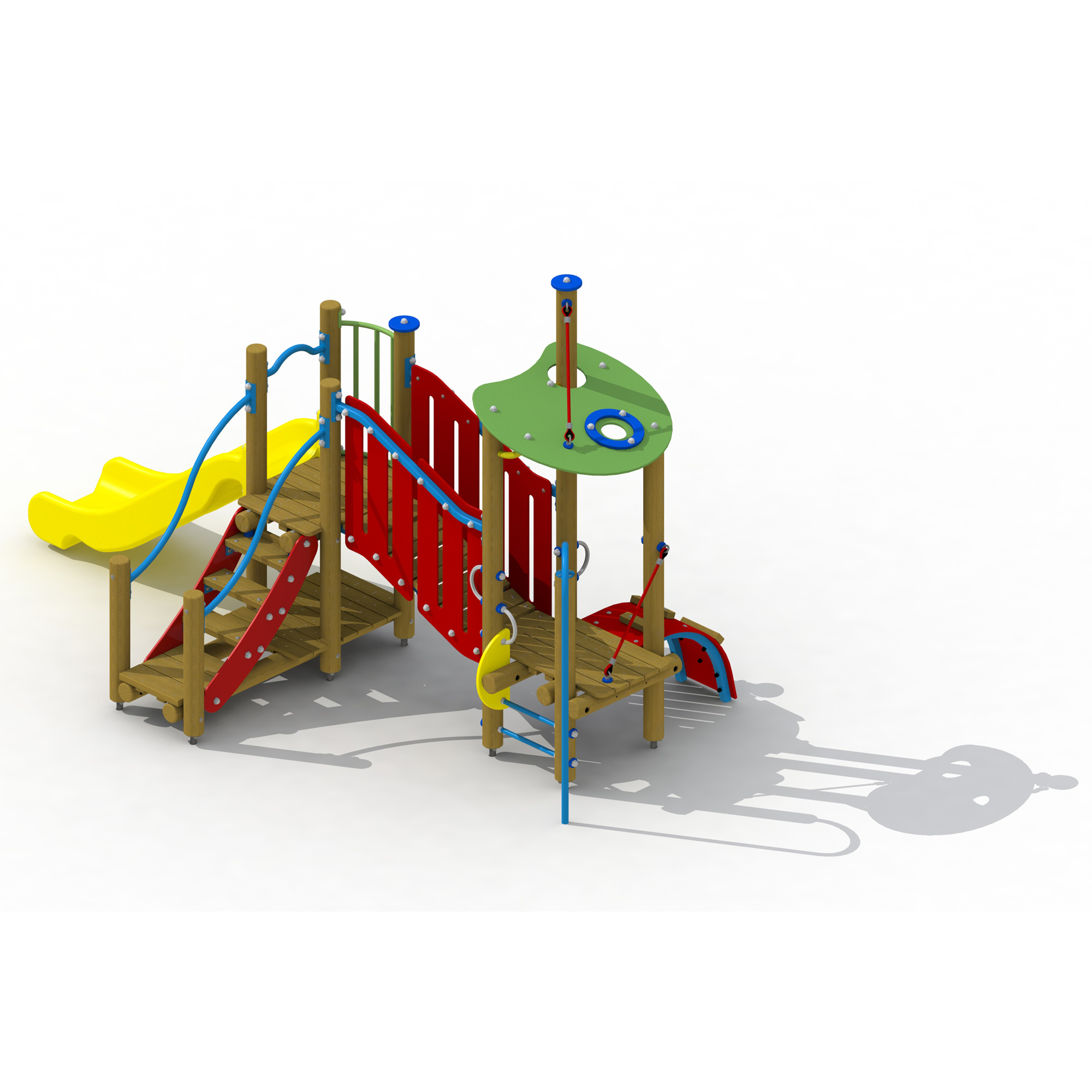 Ali Baba Spielplatzgerät mit Kunststoffrutsche