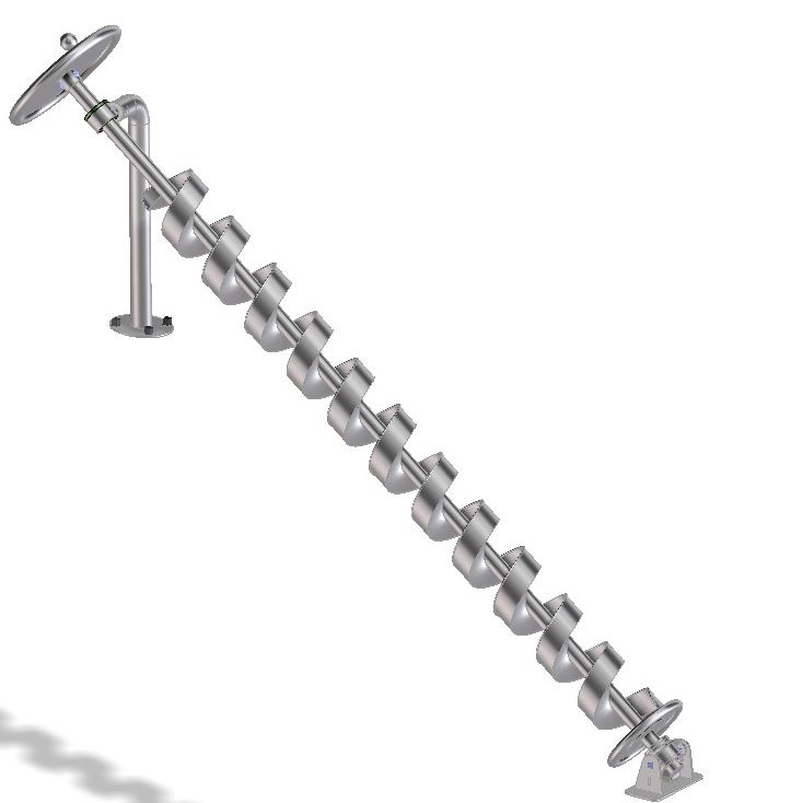 Wasserspirale mit Kurbel ? Archimedische Schraube