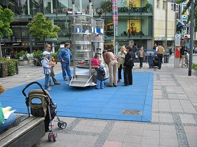 Randkeil aus Gummi 60 mm /15 mm, 101 x 31cm, rotbraun