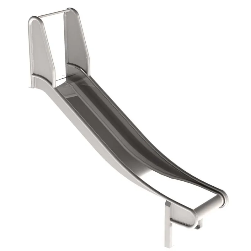 Edelstahlrutsche mit Ohren für Podest und Hang Breite 50 cm, PH 225 - 250 cm geprüft und zertifiziert für den öffentlichen Bereich