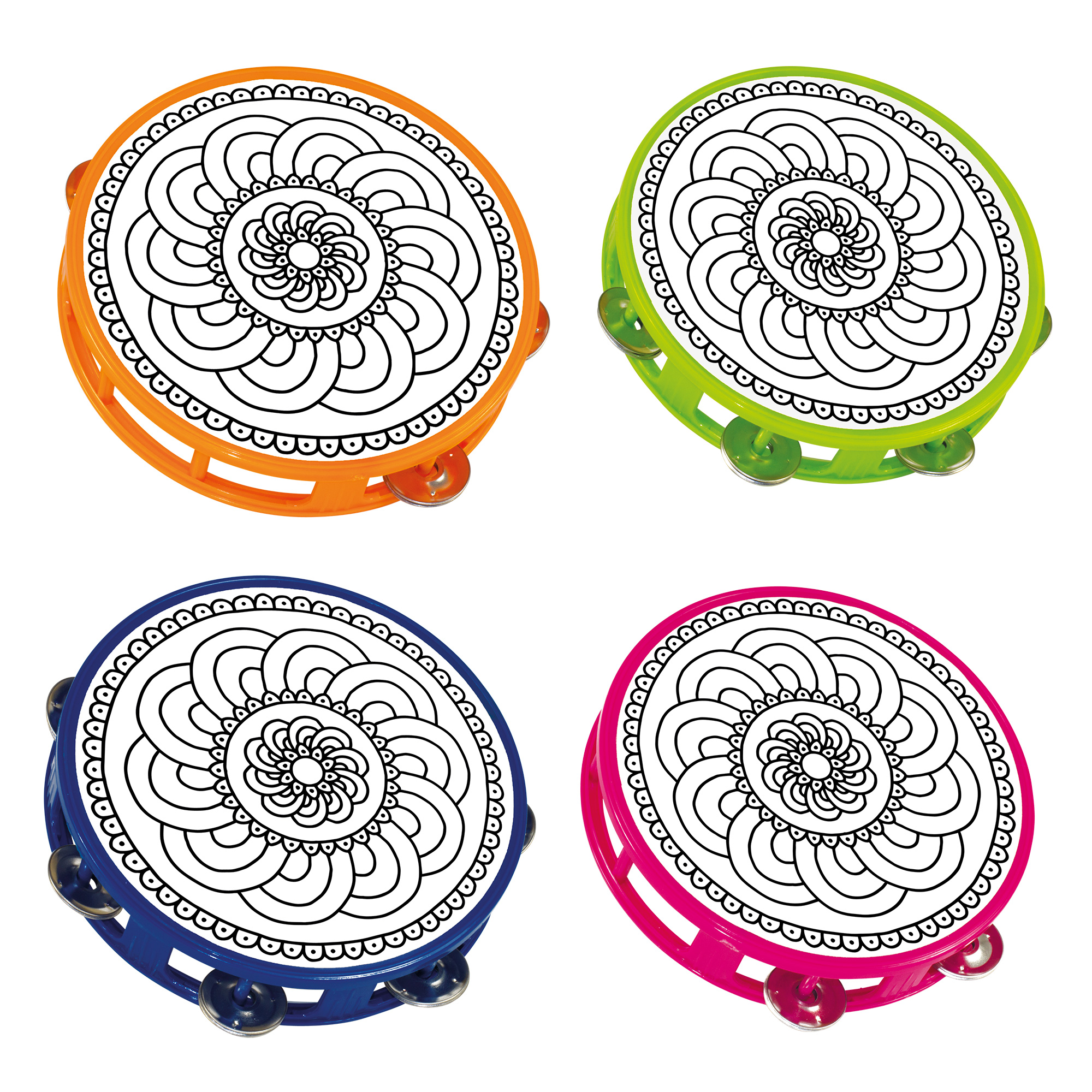 Kindertamburin Mandala
