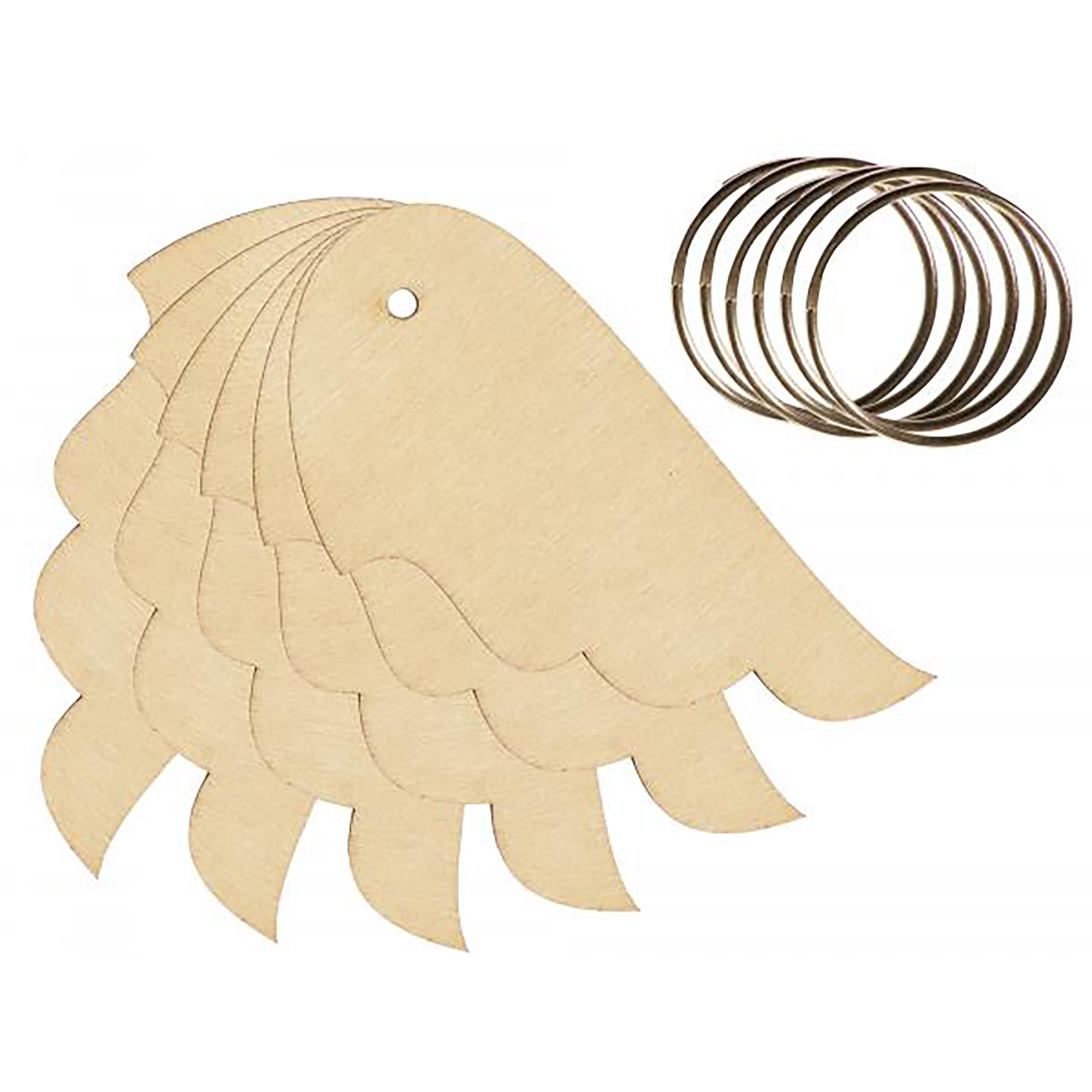 Engelsflügel Schlüsselanhänger 6er-Set