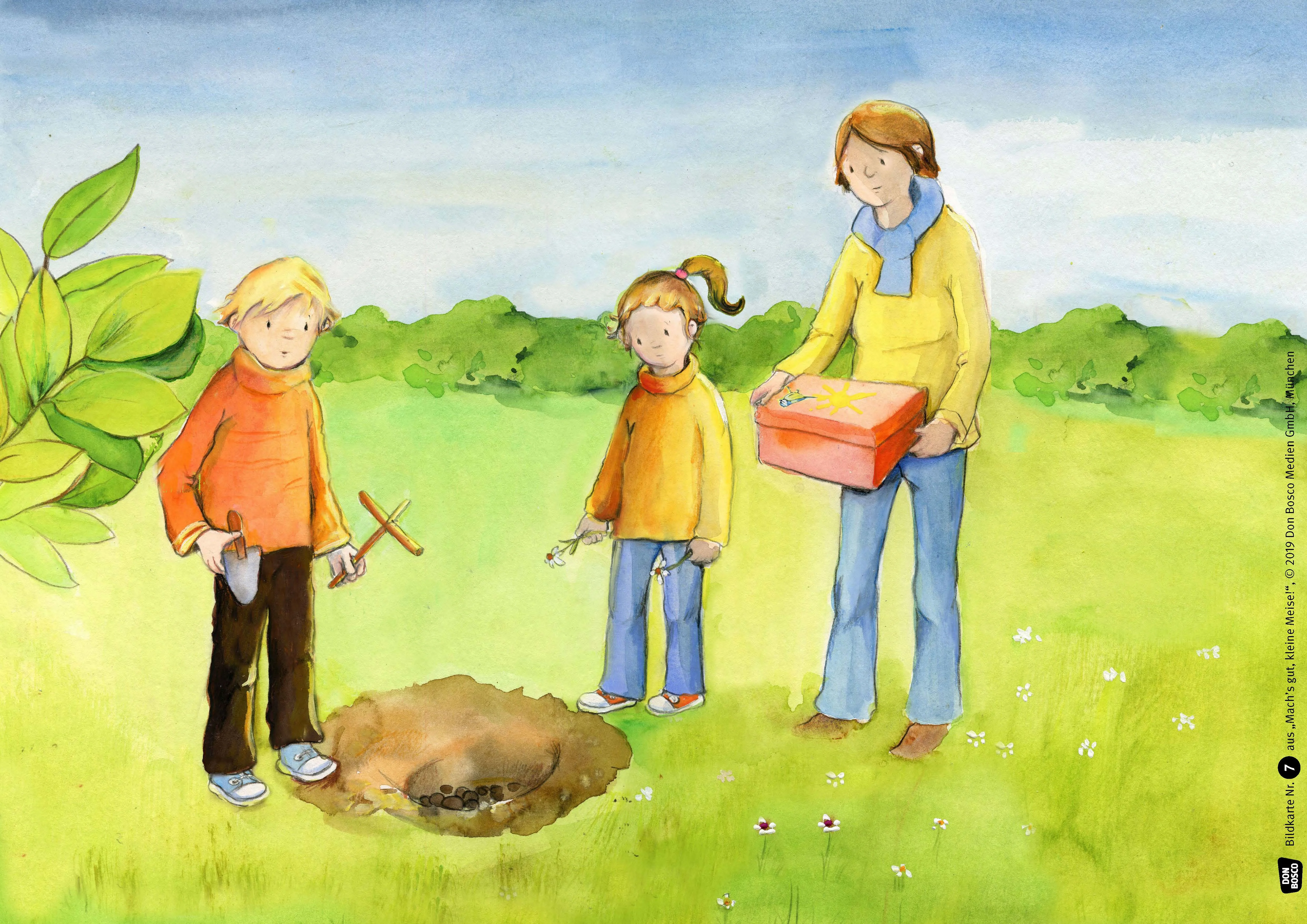 Mach's gut, kleine Meise! Kamishibai Bildkartenset.