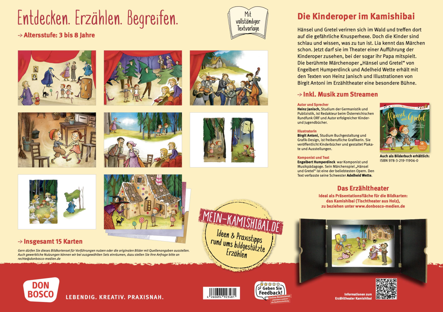 Hänsel und Gretel. Kamishibai Bildkartenset