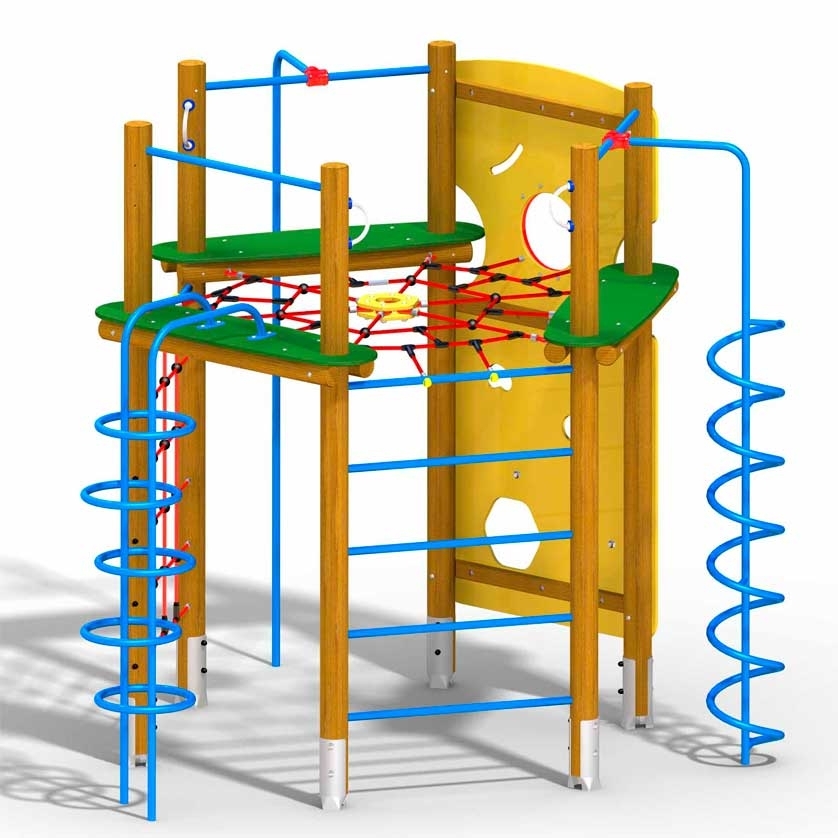 Klettergerät Adlerhorst mit Rohrtreppe