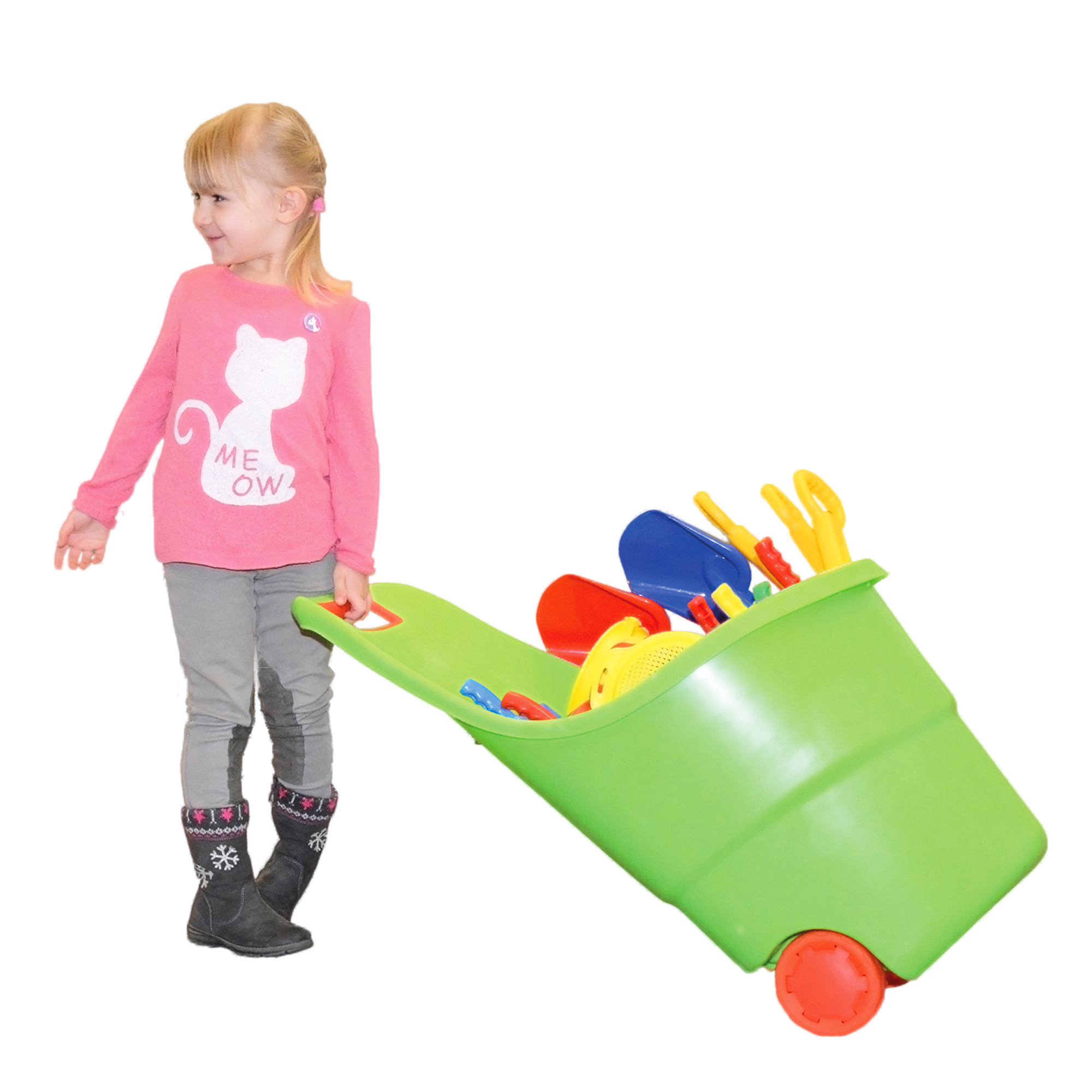 Laubkarre groß grün 3er Set