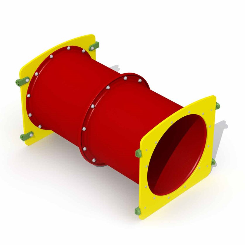 Kriechtunnel für Spielplatzgerät Rot