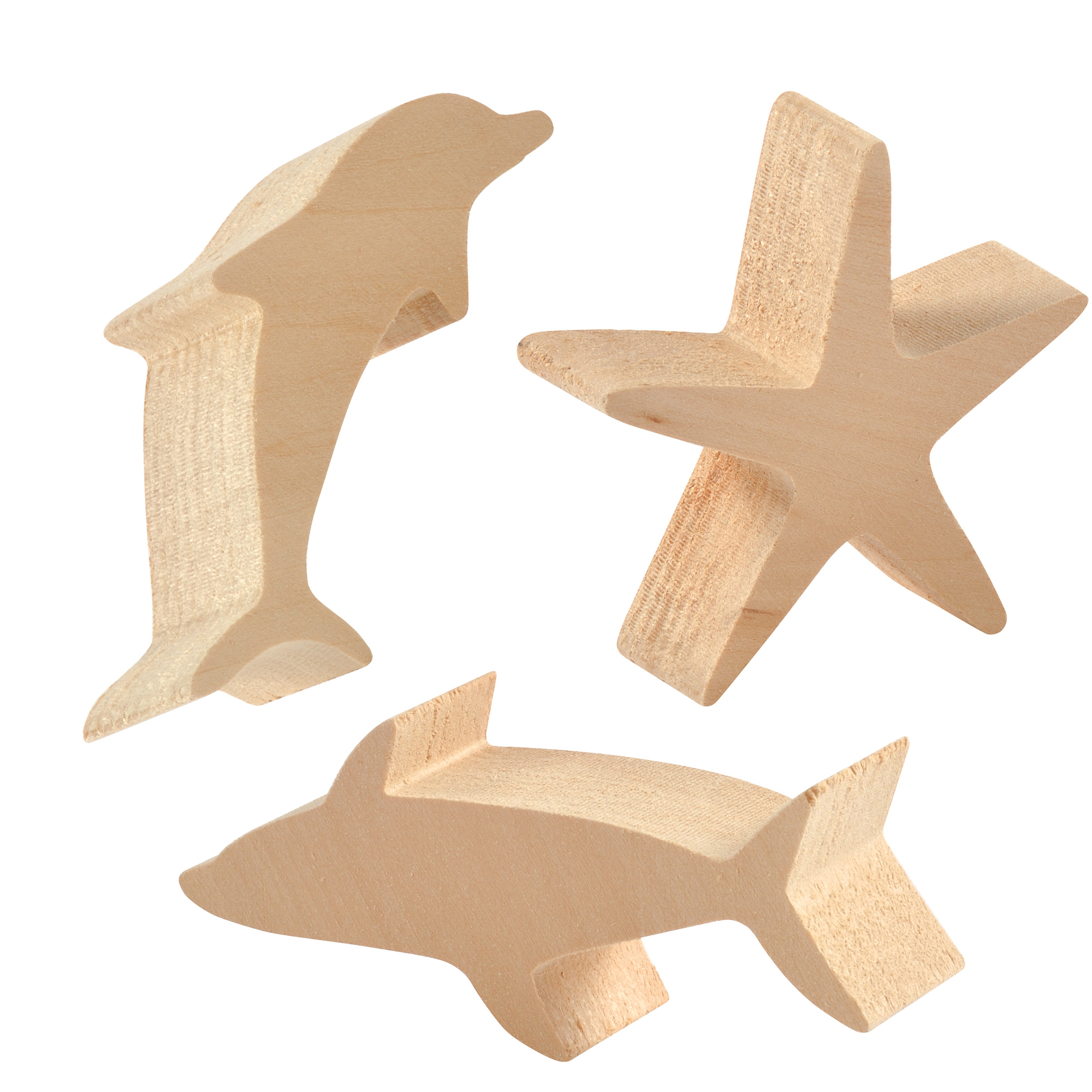 Schnitzholz Rohlinge Meerestiere